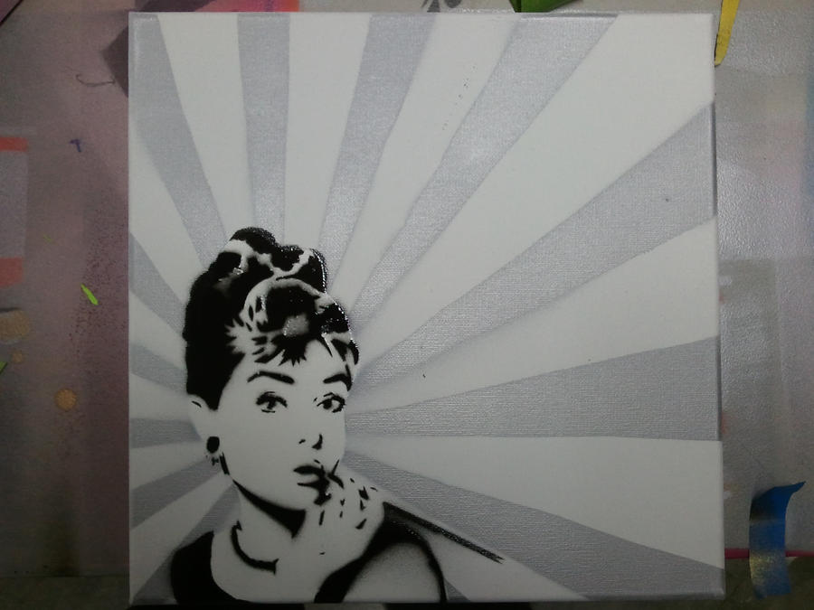 Audrey Hepburn Stencil by neversummer160 on deviantART