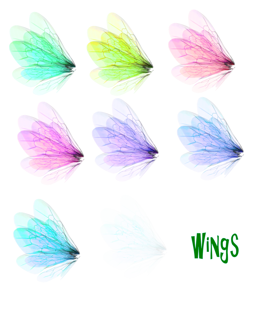 Wing Set 1 png by mysticmorning