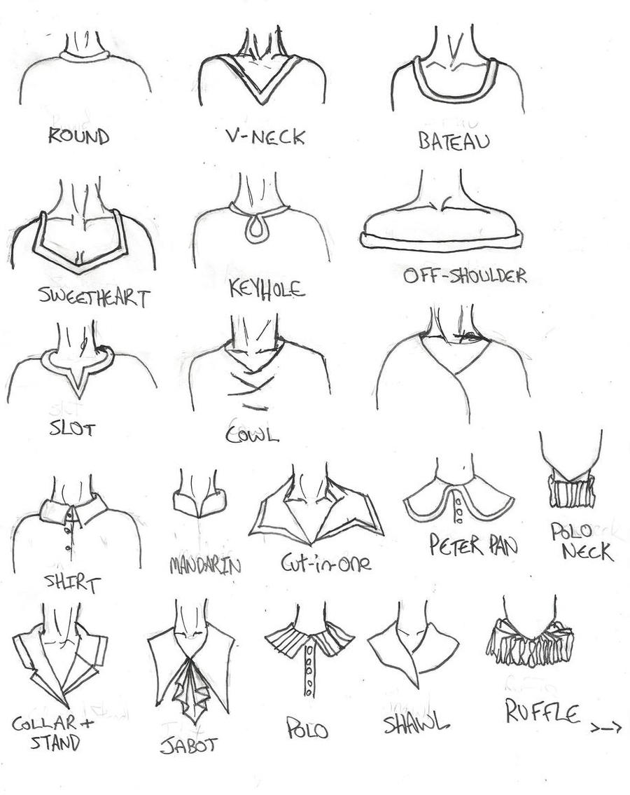 how to draw a shirt collar