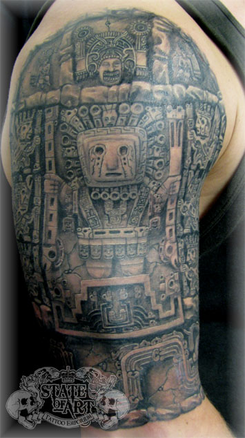 Inca - sleeve tattoo