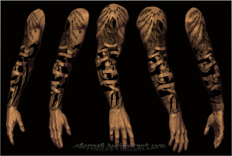 Full sleeve tattoo 14 by shepush on deviantART