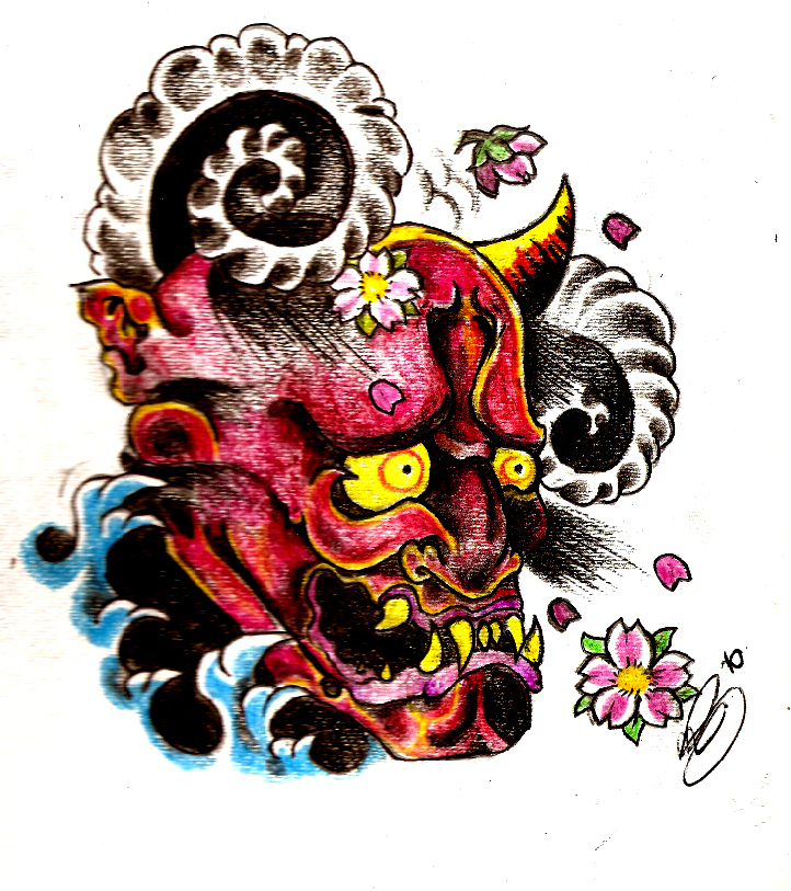 Oni Demon tattoo design by FuneraLOfHeartS0 on deviantART