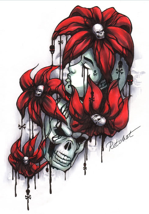The Sorrow - flower tattoo