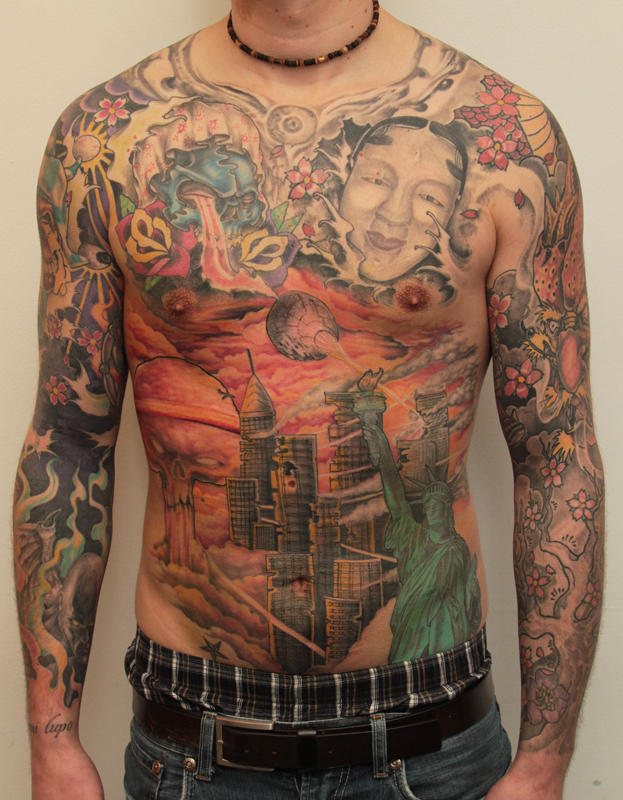 chest piece...nearly done - chest tattoo