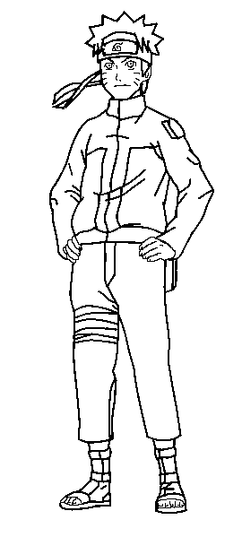 naruto coloring pages images of tracing - photo #14