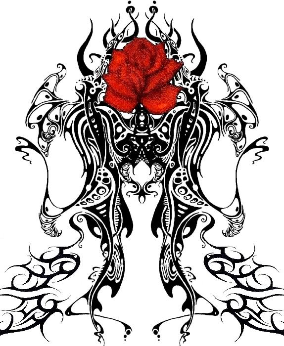 Blood Rose Tribal by