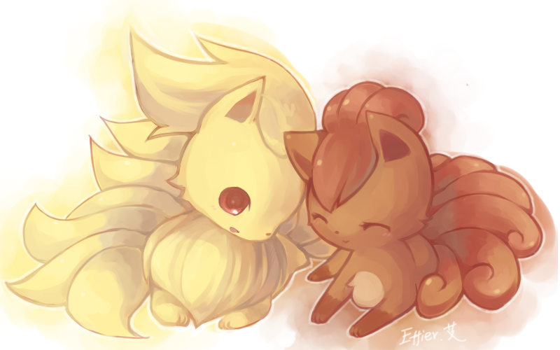 ninetails_and_vulpix_by_Effier_sxy.png