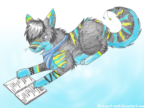 Studying for Exams by *Alchemist-Wolf on deviantART