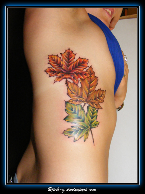 Maple Leafs | Flower Tattoo