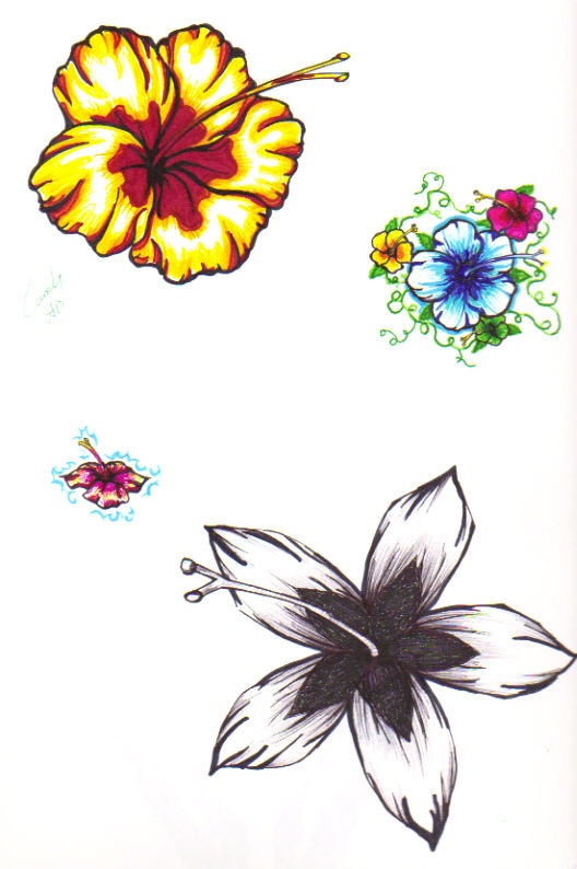 Hibiscus Tattoo's | Flower Tattoo