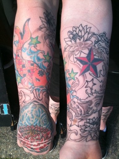 my sleeve in progress - sleeve tattoo
