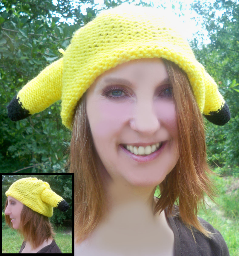 Knitted Pikachu Hat by guttermuffins on DeviantArt
