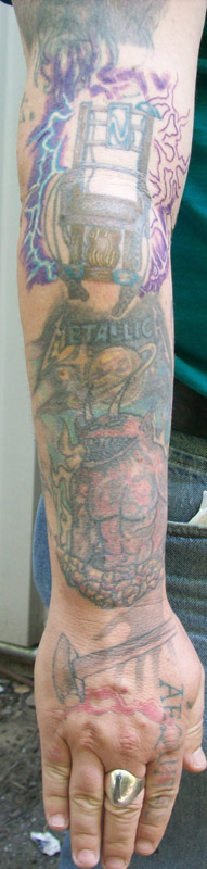 Metallica Sleeve - In Progress - sleeve tattoo
