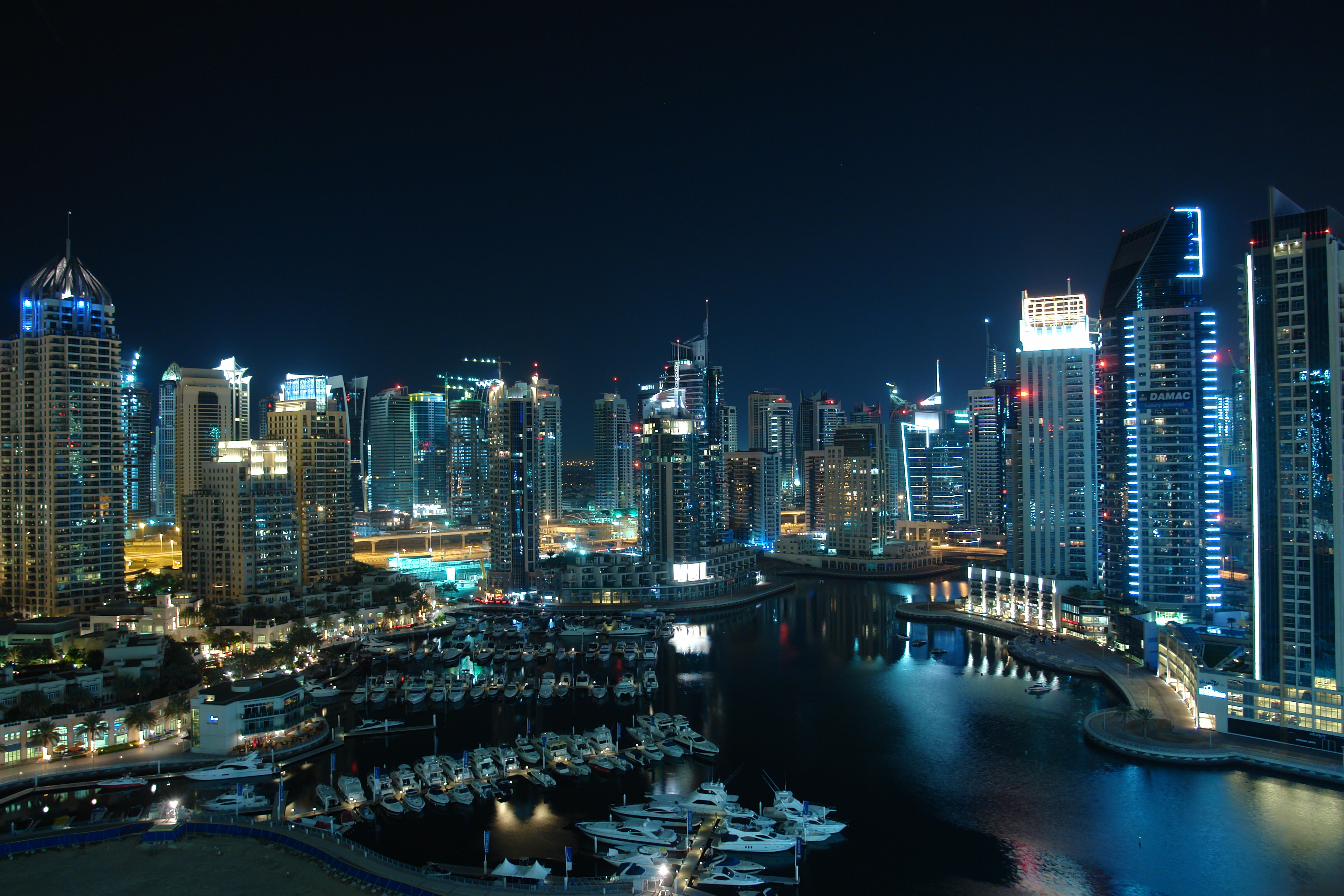 Dubai Marina At Night By Horstr On Deviantart