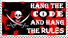 Hang the Rules Stamp by DarthRegina125