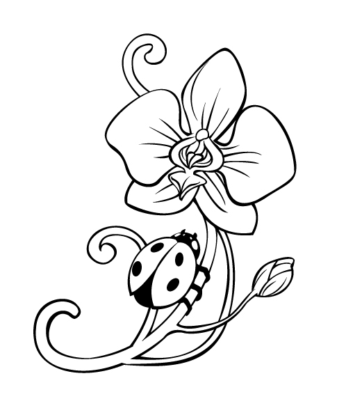 i love you ladybug coloring pages - photo #36
