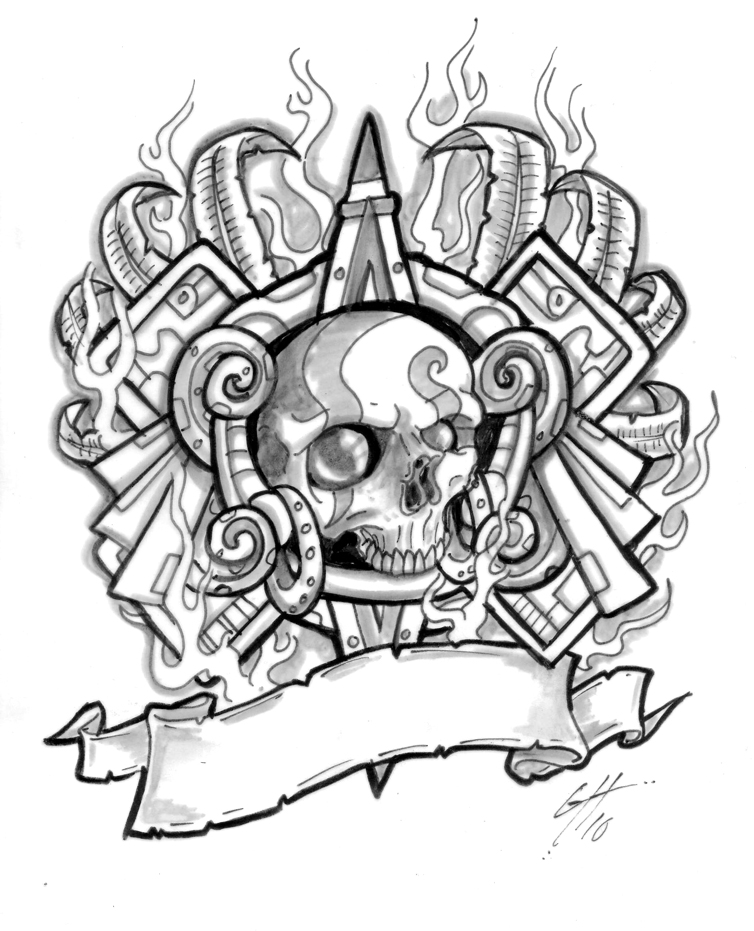 Aztec Tattoo Card by TheMacRat on deviantART