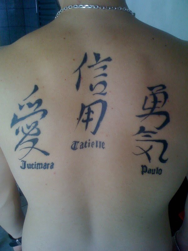 Kanji tattoo by Ttoyosato