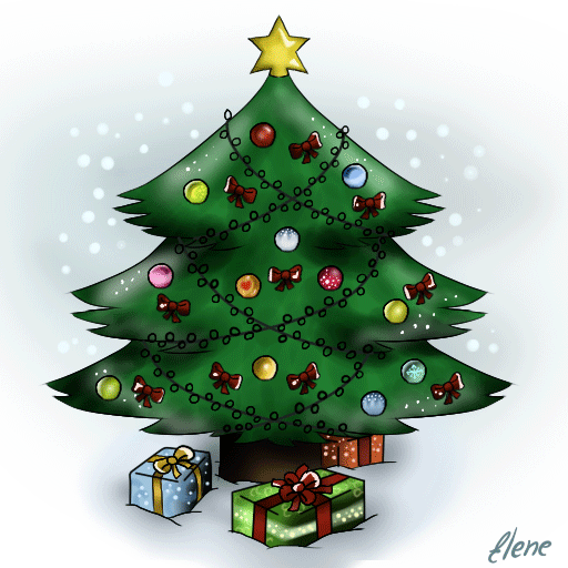 christmas tree clip art animated - photo #26