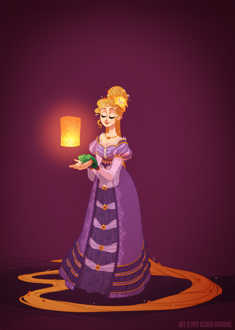 Disney Princesses In Accurate Period Costume.