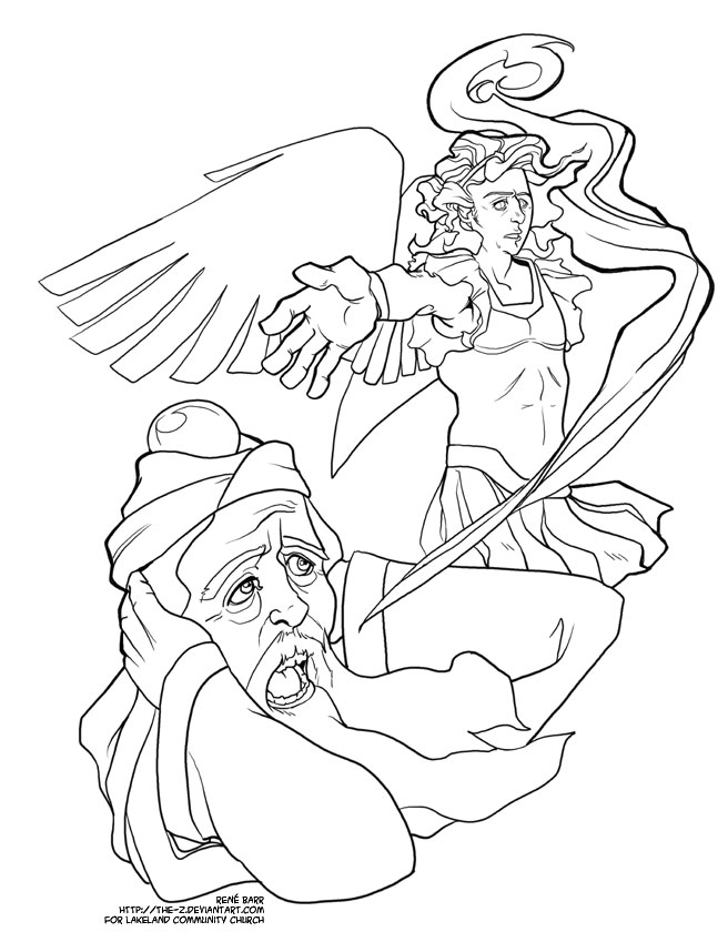 zacharius and elizabeth coloring pages - photo #31