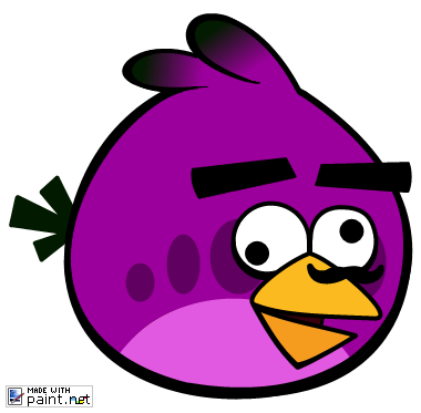 Angry Bird Purple Kooky purple bird custom and