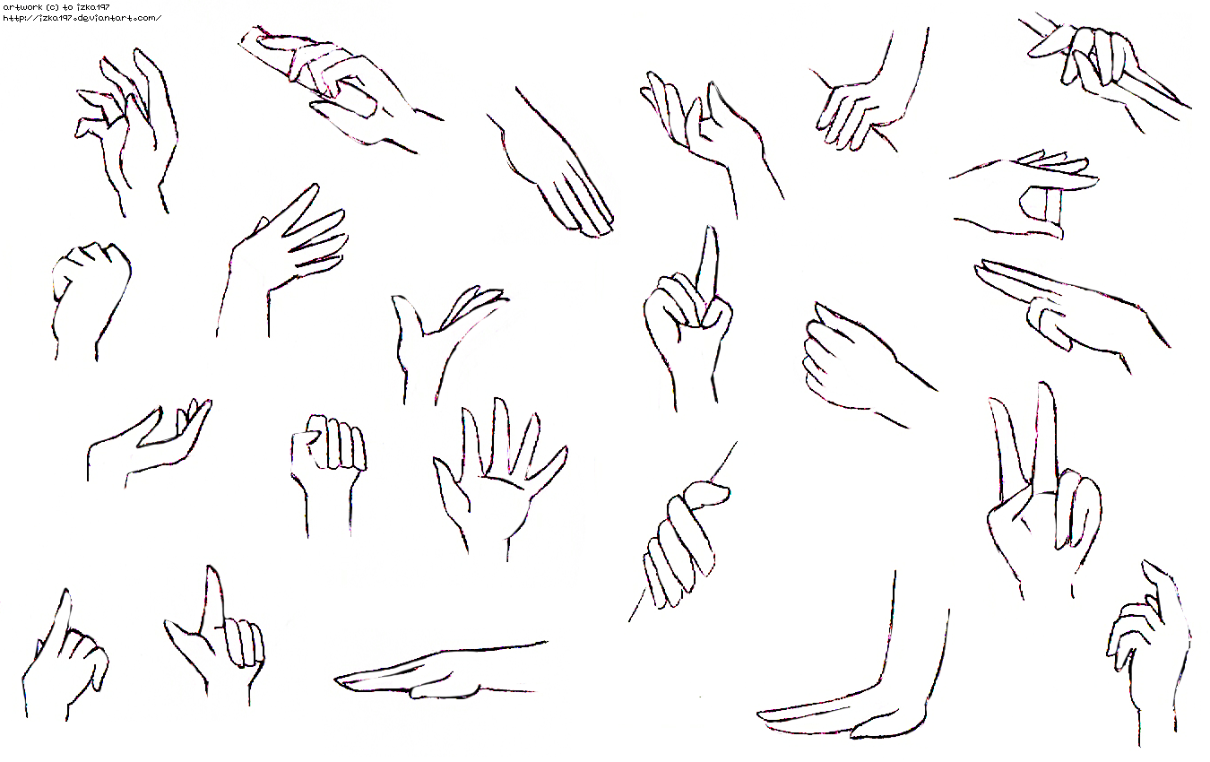 Hands practice II by izka197 on DeviantArt