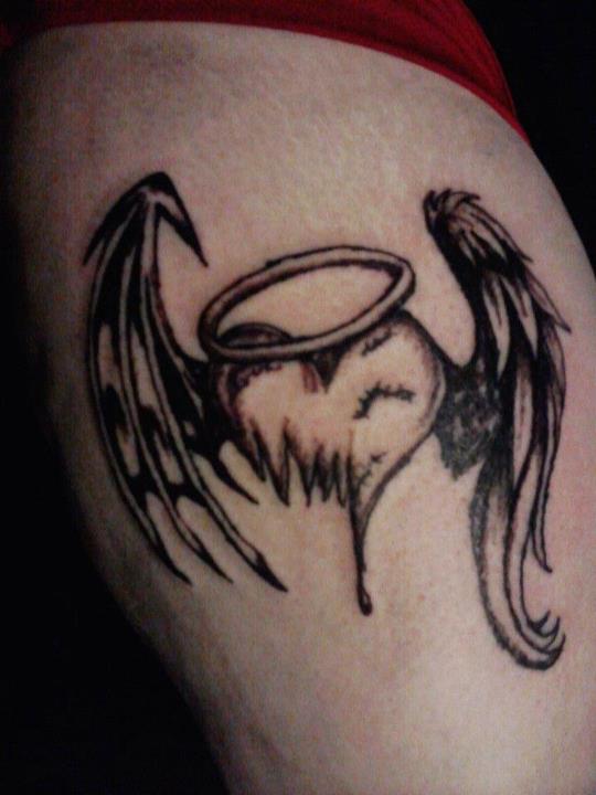 Angel Devil Heart Tattoo by DeathEcho on DeviantArt