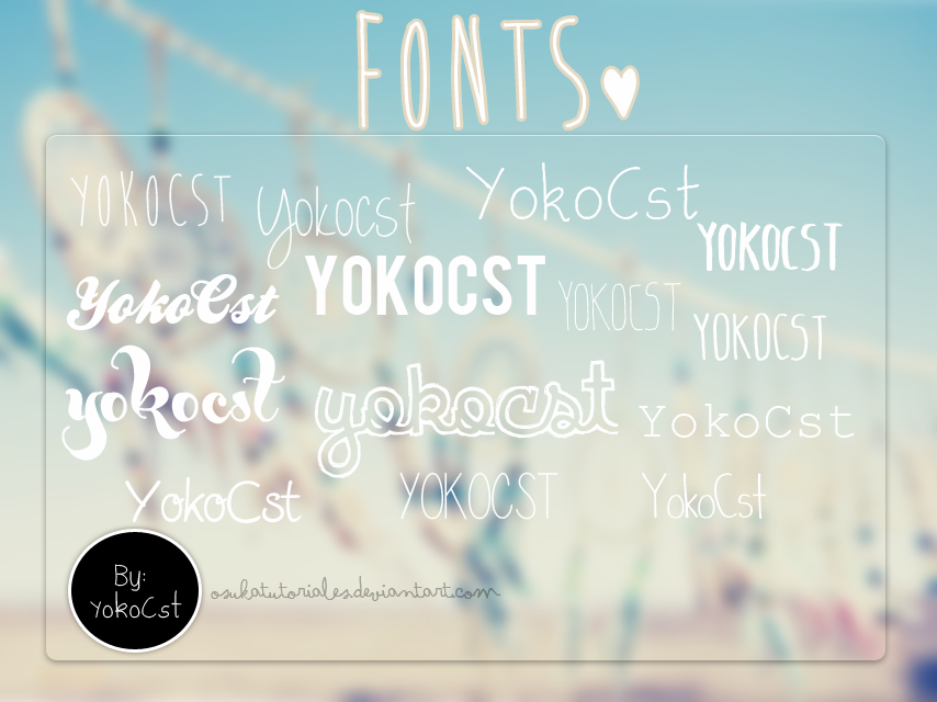 -Fonts by osukatutoriales