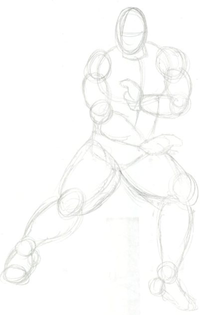 Sketch Fighting Pose by TreyMykel