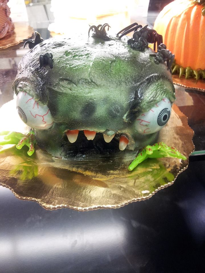 Funny zombie cake by GuppyCake