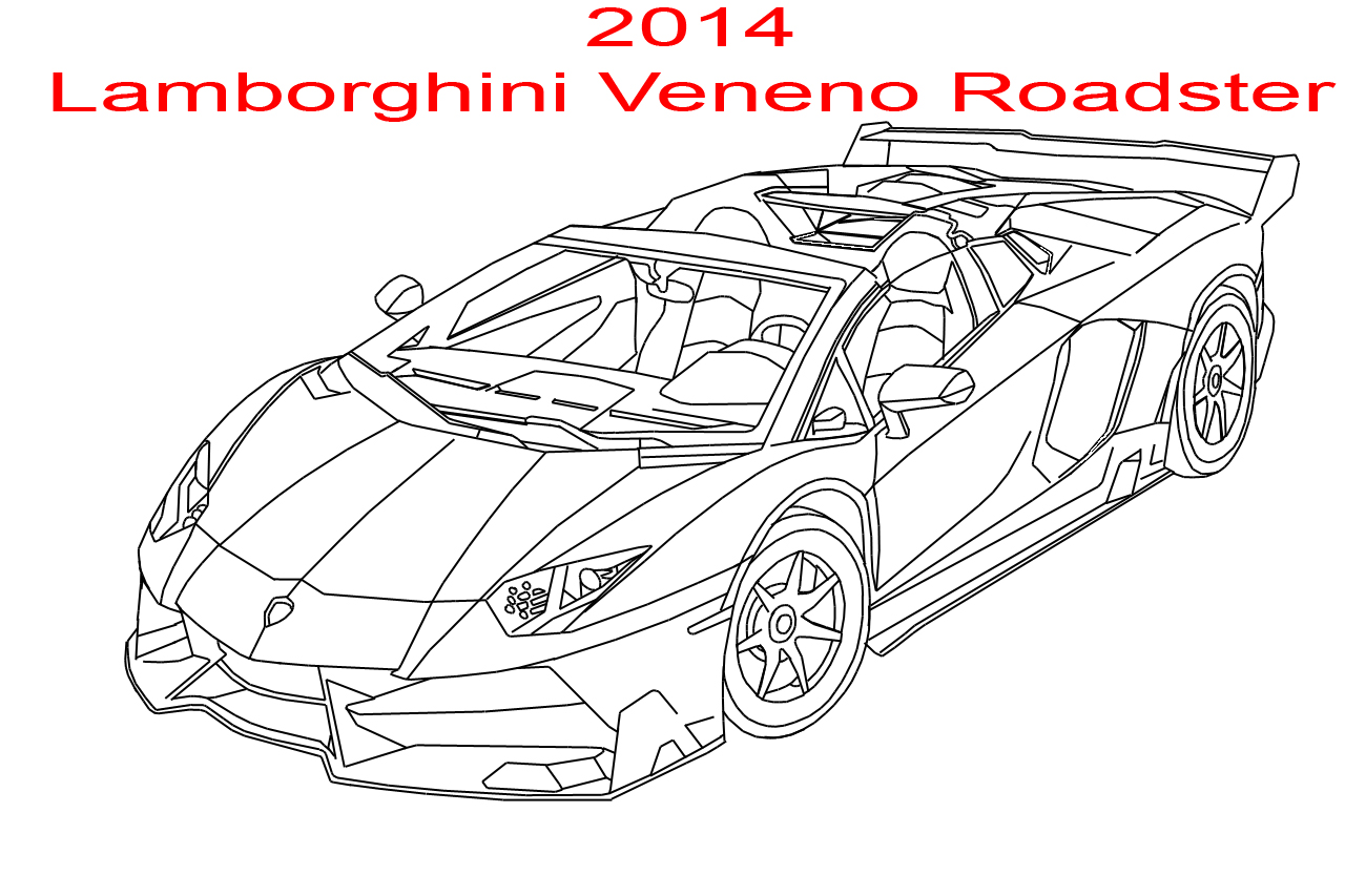 2014 Lamborghini Veneno Roadster Line Art by MarcusMcCloud100 on DeviantArt