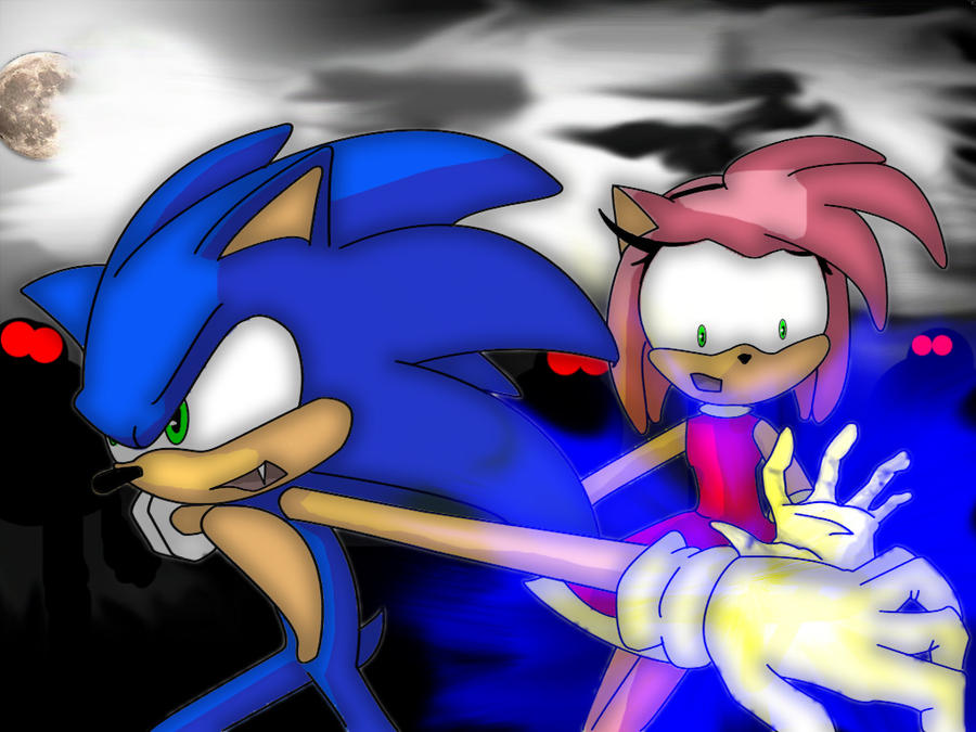 Sonic and Amy-Sonic unleashed