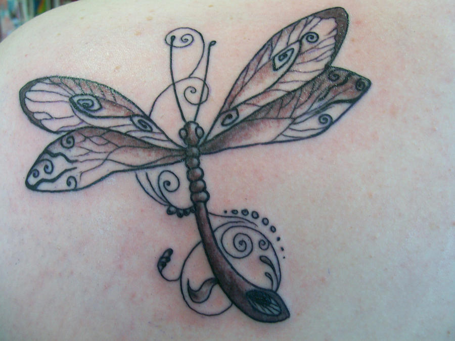 dragonfly tattoo by daveyhavokisgod on deviantART
