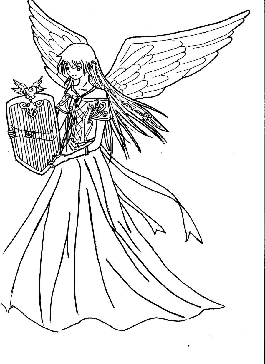 Angel Anime Drawing
