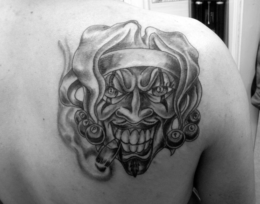 23rd Sappers "Joker" - shoulder tattoo