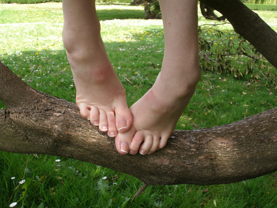 Barefoot Tree Climbing by Artistic Feet