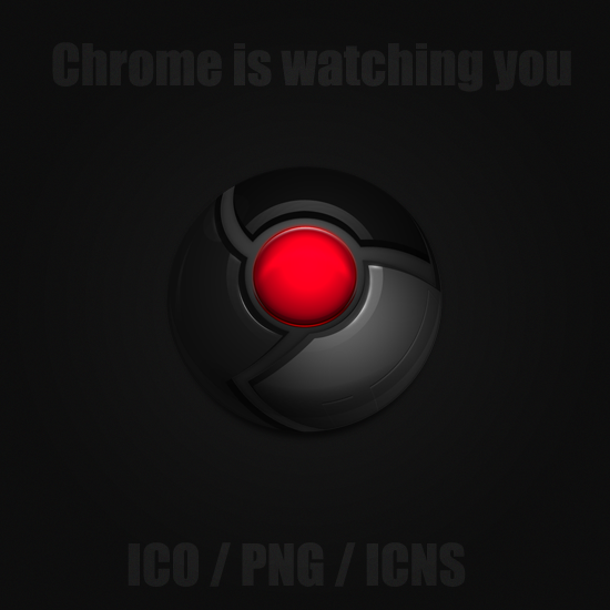 google chrome icon. A Google Chrome icon inspired