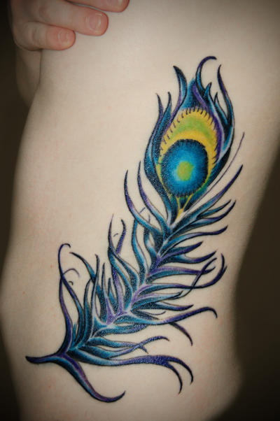 peacock feather tattoo. Peacock Feather Tattoo by