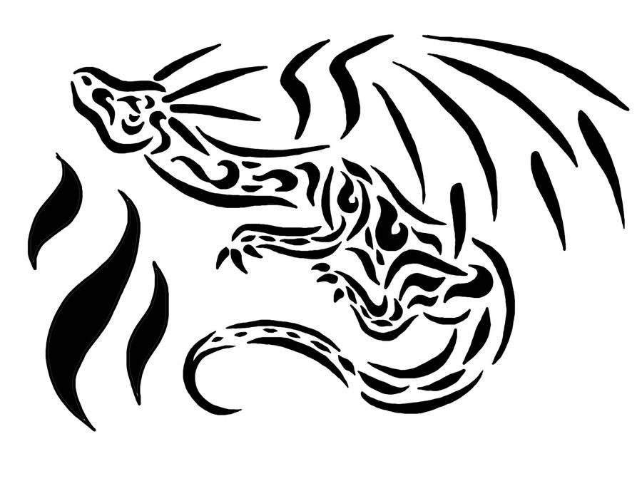 Dragon Flame Tattoo Design by JesterWolf on deviantART