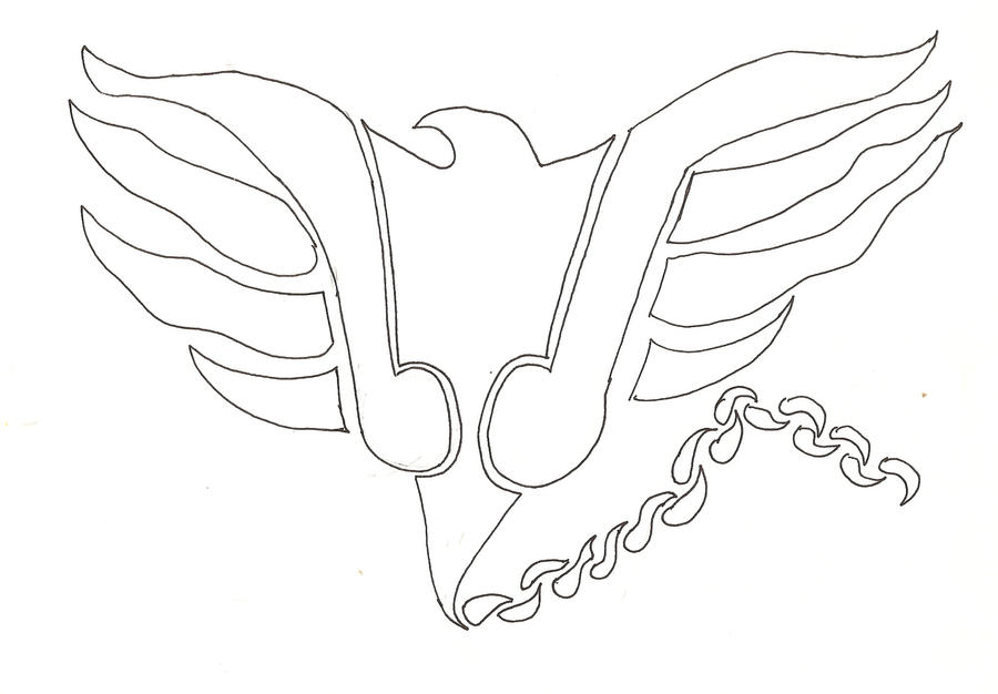Tattoo Design Musical Phoenix by NuclearConvoy on deviantART