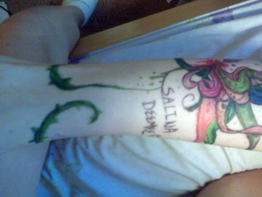 my temporary tattoo design | Flower Tattoo