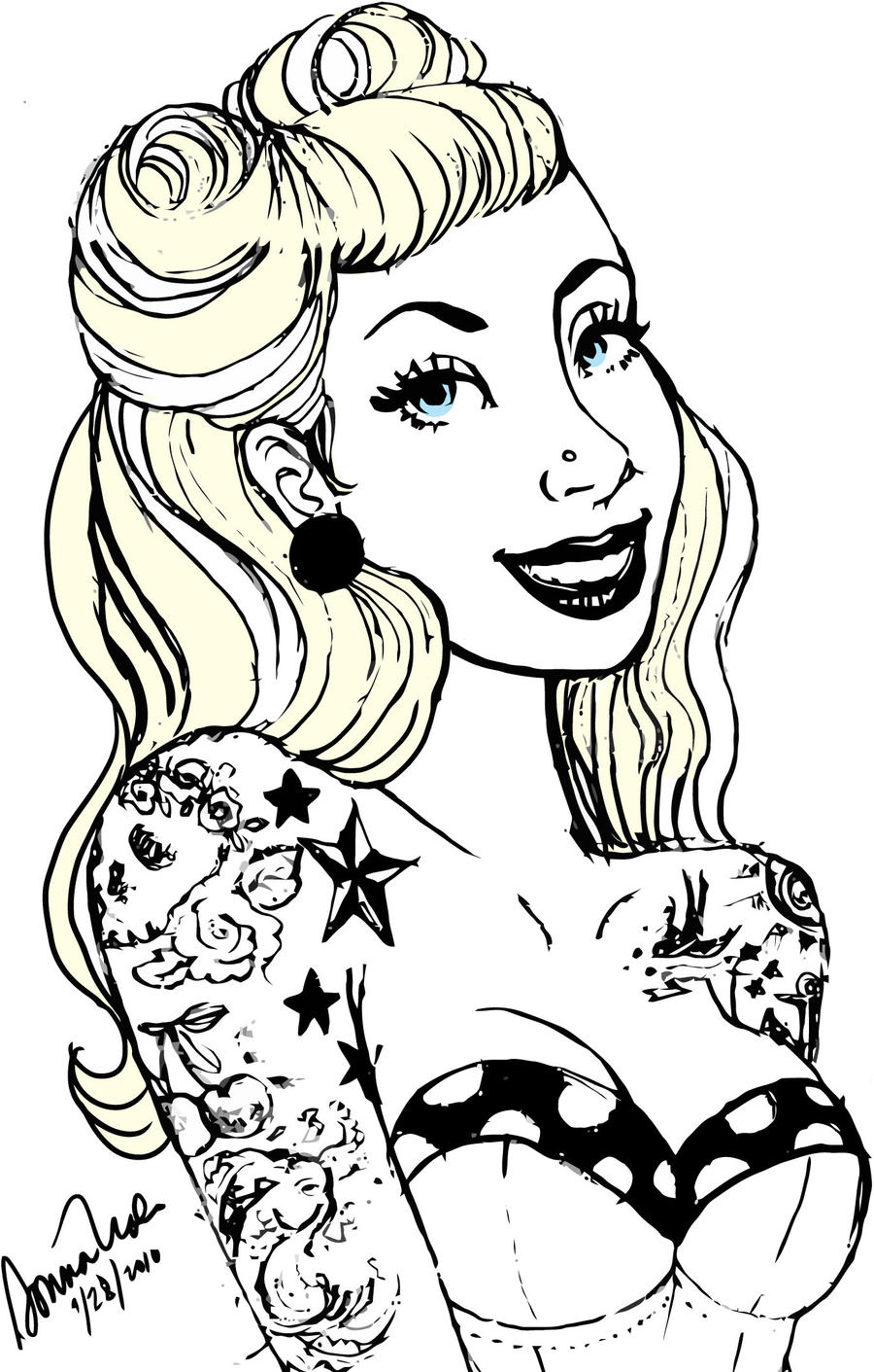 Pin Up In Tattoos By Deaddonna