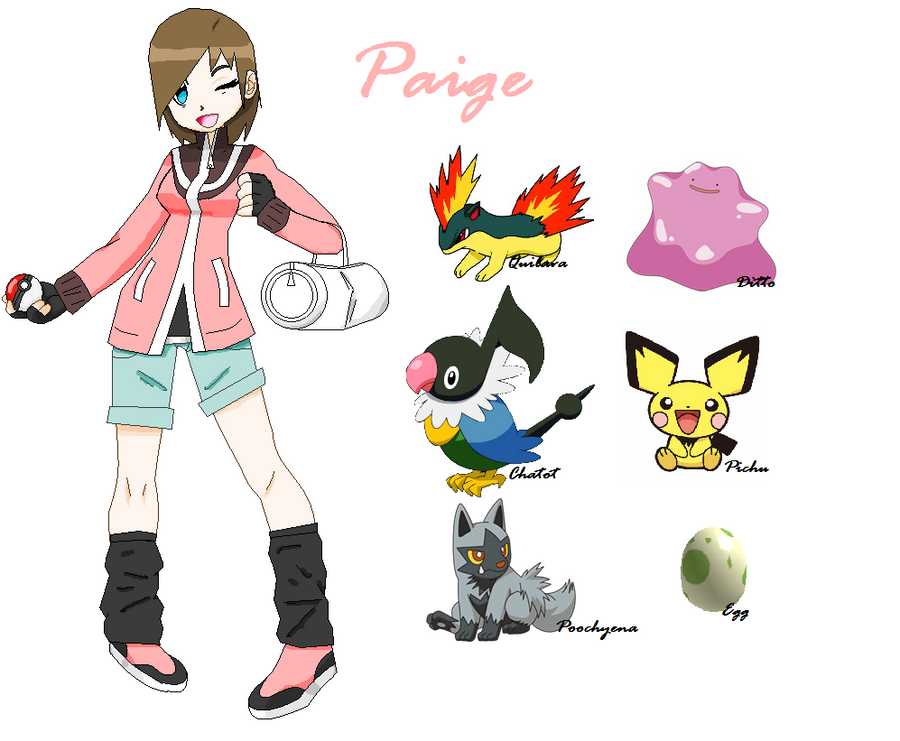 Pokemon OC-:Paige by ~SockPuppetsRReal on deviantART