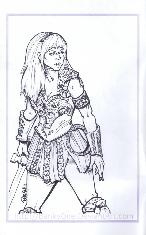 xena coloring pages - photo #4