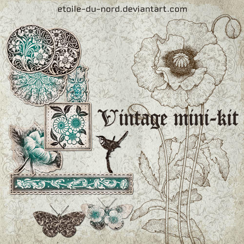 scrapbookingvintage minikit by Etoiledunord on deviantART vintage mini