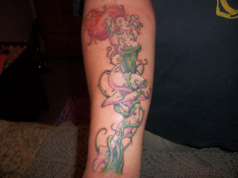 Ivy swirl tattoo design. Digital Image Poison Ivy Tattoo by ~okgo8790 on 