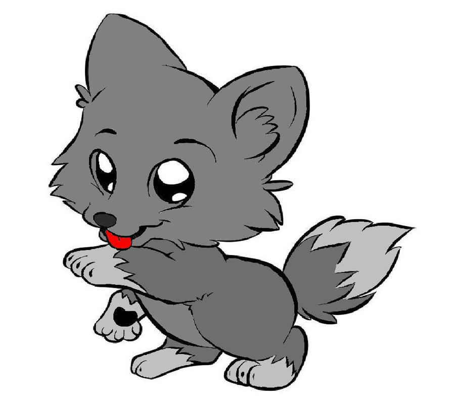 baby wolf clipart - photo #10