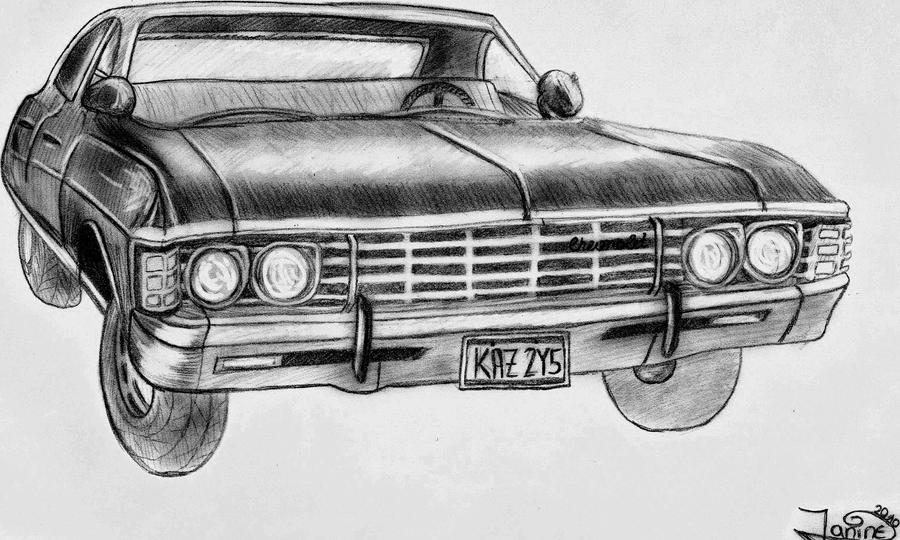 67' impala A Winchester car by janiiineee on deviantART