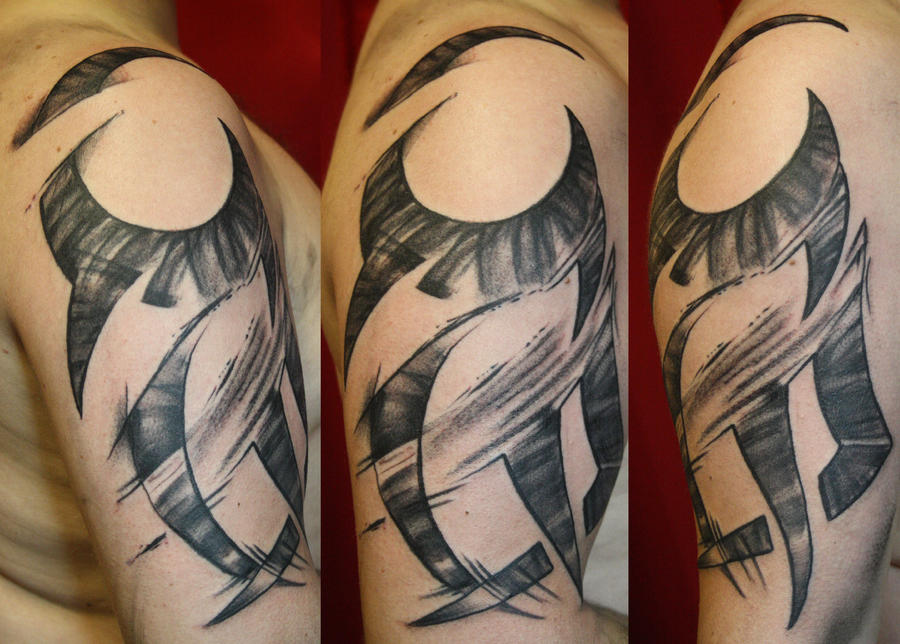 new tribal - sleeve tattoo